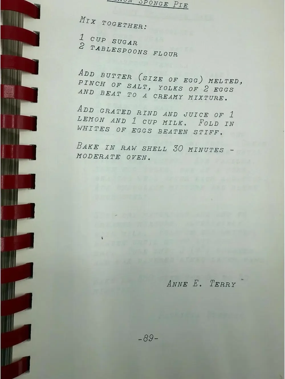 1960s Community Cookbook: Royal McBee Girls Club, New Britain CT